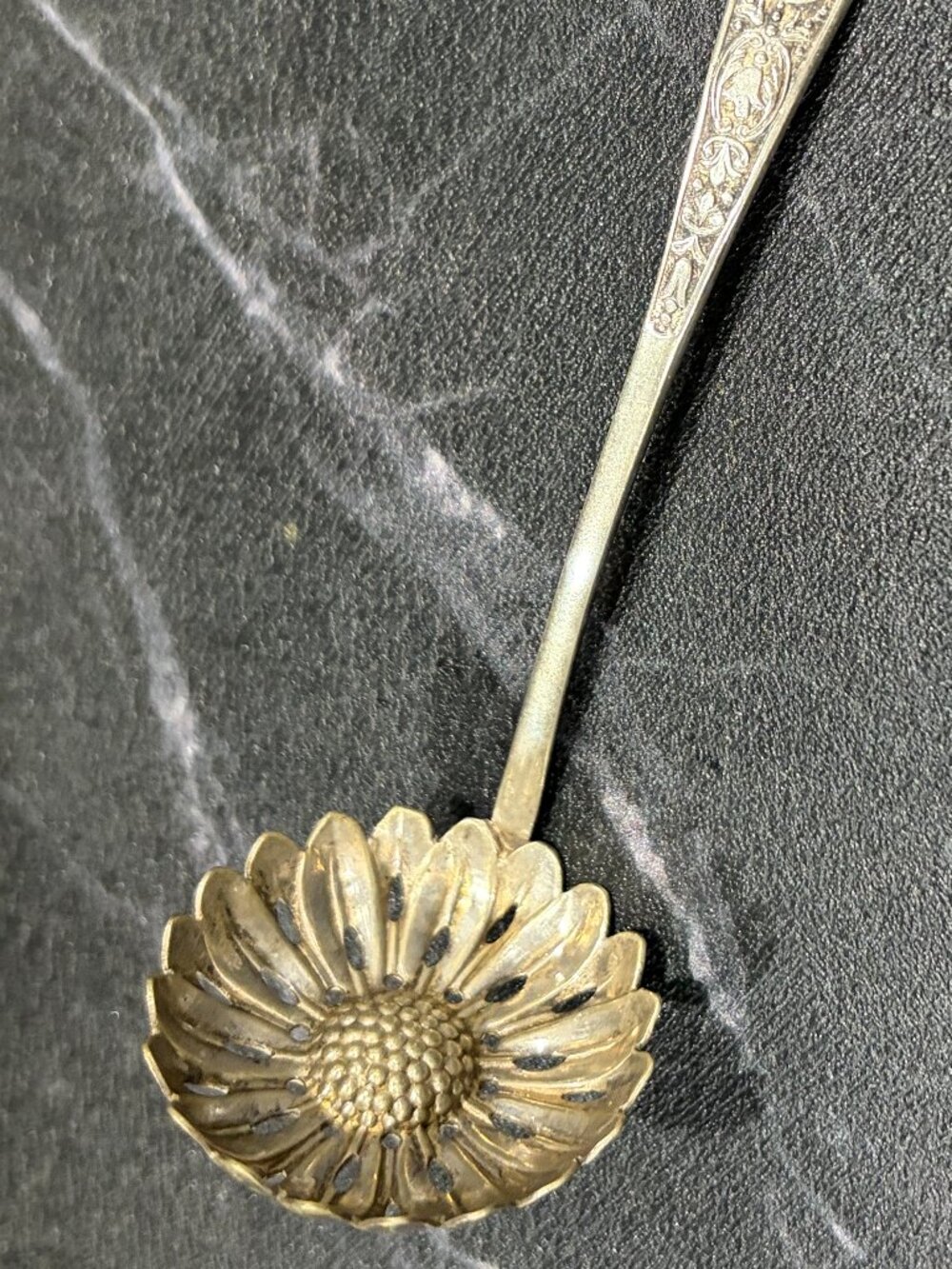 SILVER PLATED SUGAR SIFTED SPOON